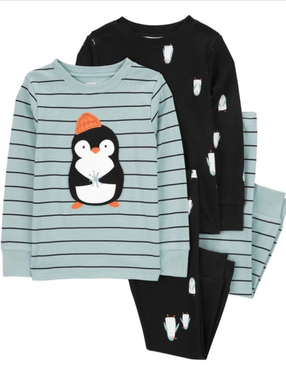 Carter's 4-Piece Penguin 100% Snug Fit Cotton Pajamas, Toddler Boy's Size 2T